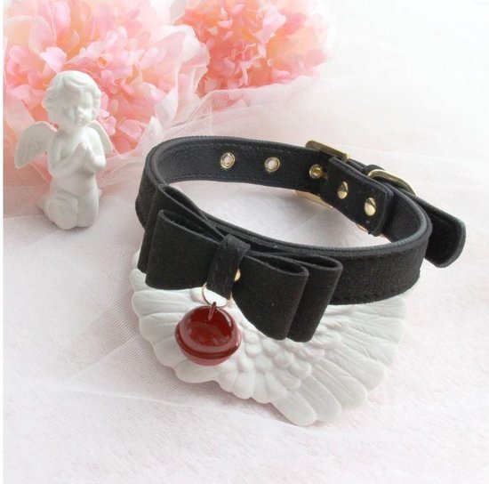 sex toy rings Sexy Klinknagel Choker met Bel - Zwart -Alternatieve Metaal Pu Lederen  Kraag Bell