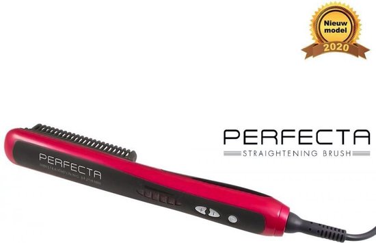 Perfecta Stijlborstel - Stijltang - Keramisch - Haarstijler - Straightening  Brush -... | bol.com