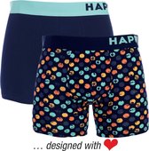 Happy Shorts 2-Pack Boxershorts Heren Polka Stippen - Maat XXL