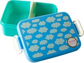 Lunch box nuages bleu / vert