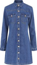 PIECES PCPERRY L/S DENIM DRESS-VI/NOOS BC Vrouwen Jurk - Maat L