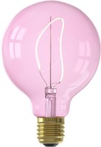 CALEX - LED Lamp - Nora Quartz G95 - E27 Fitting - Dimbaar - 4W - Warm Wit 2000K - Roze - BSE