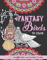 Fantasy Birds to Color