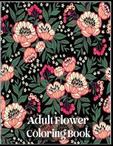 Adult Flower Coloring Book