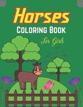 Horses Coloring Book For Girls