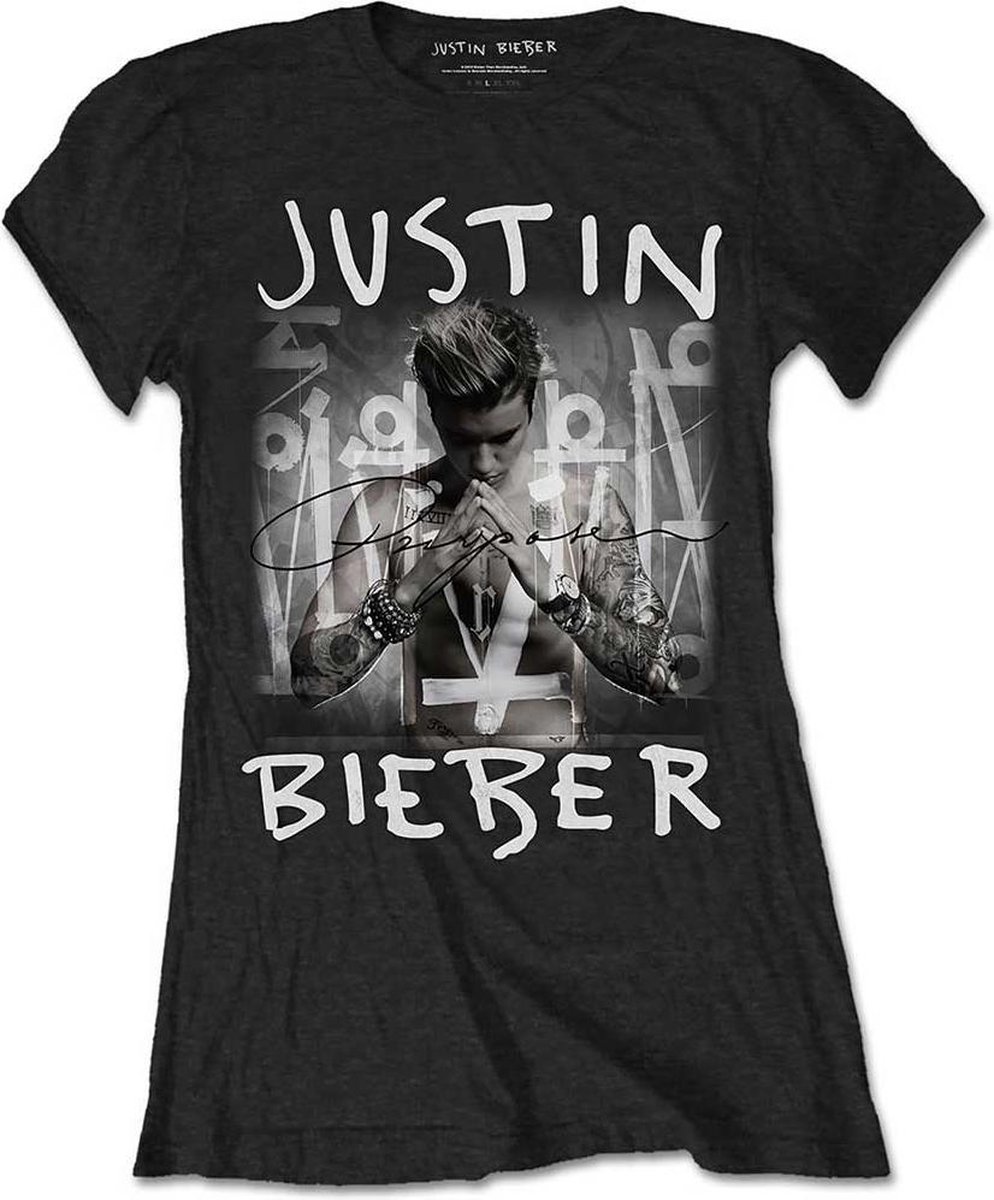 Justin Bieber Dames Tshirt -S- Purpose Logo Zwart | bol