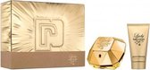 Paco Rabanne Lady Million Giftset - 50 ml eau de parfum spray + 75 ml bodylotion - cadeauset voor dames