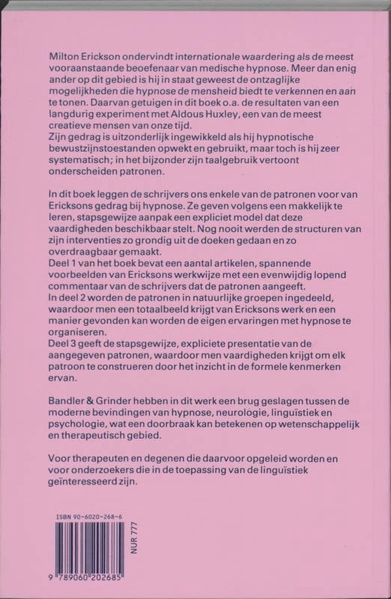 Hypnotherapie - back cover