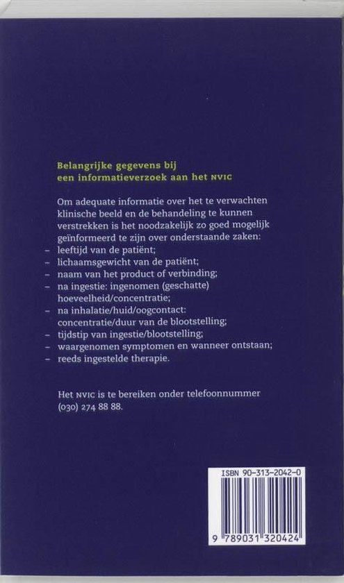 Behandeling van acute vergiftigingen