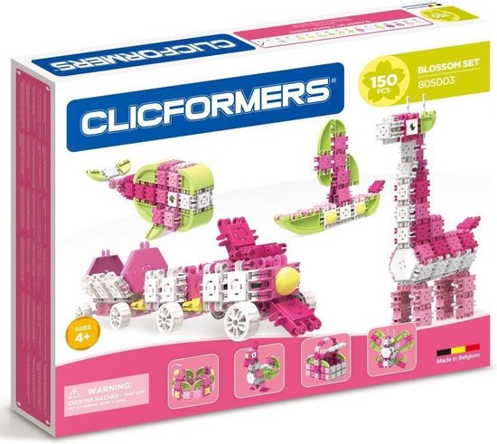 Thumbnail van een extra afbeelding van het spel Clicformers Blossomset, 150dlg. Afmeting verpakking: 54 x 44,5 x 7 cm