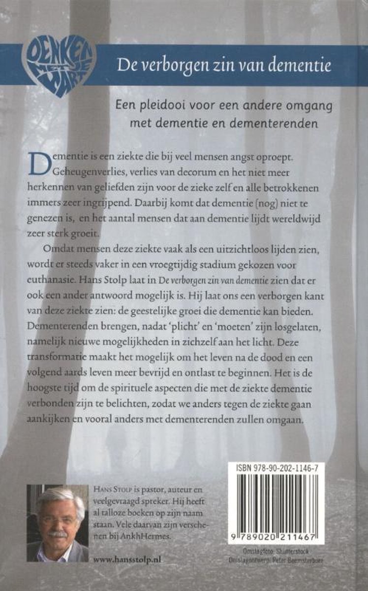 Denken met je hart 1 - De verborgen zin van dementie - back cover