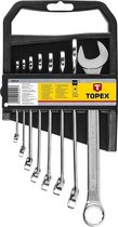 Topex Steek-ringsleutelset 6-19mm (8-delig)
