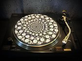 TIME TRAVELER 1 Felt Zoetrope Turntable Slipmat 12" - Premium slip mat – Platenspeler - for Vinyl LP Record Player - DJing - Audiophile - Original art Design - Psychedelic Art