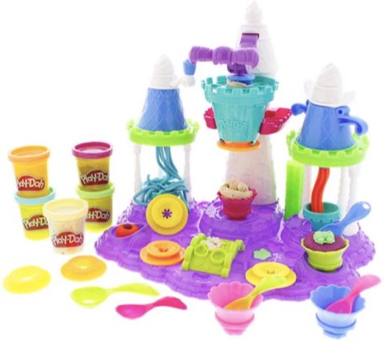 Play-Doh - ijskasteel - Speelgoed kasteel - Klei - Speelgoed klei - Play-doh ijskasteel - ijs - XL speelgoedset - ijsjes fabriek