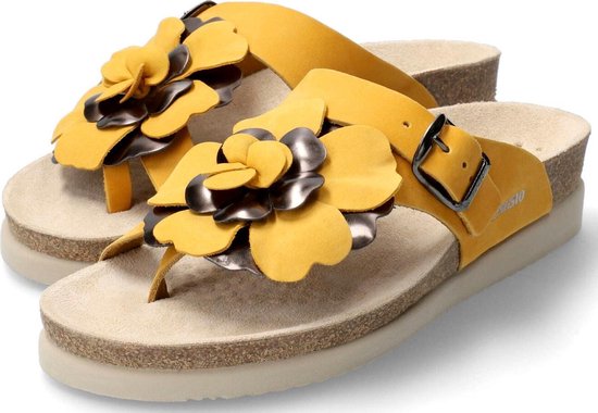 Mephisto Helen flower - dames sandaal - geel - maat 40 (EU) 6.5 (UK)