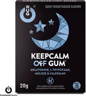 Wug Keep Calm Kauwgom - Melatonine - Slaapmiddel - Rustgevend bij Stress - 20 stuks