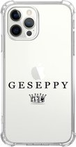 Geseppy - Hoesje - Transparant - Hoesje iPhone 12 - iPhone 12 - iPhone 12 IPhone 12 Hoesje - iPhone 12 Case Siliconen Transparant - Hoesje iPhone 12 Apple - iPhone 12 Hoesjes Cover