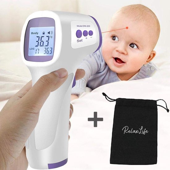 RelaxLife ® Infrarood Thermometer Voorhoofd - Wit. | bol.com