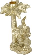 Olifanten kandelaar - goud - CK Wonen 20x13x13cm - 1 st.