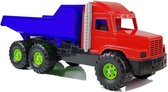 Grote kiepauto, Grote kiepvrachtwagen, Grote kieptruck 75 cm Rood/Blauw