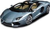 Bburago LAMBORGHINI AVENTADOR LP 700-4 ROADSTER blauw schaalmodel 1:43