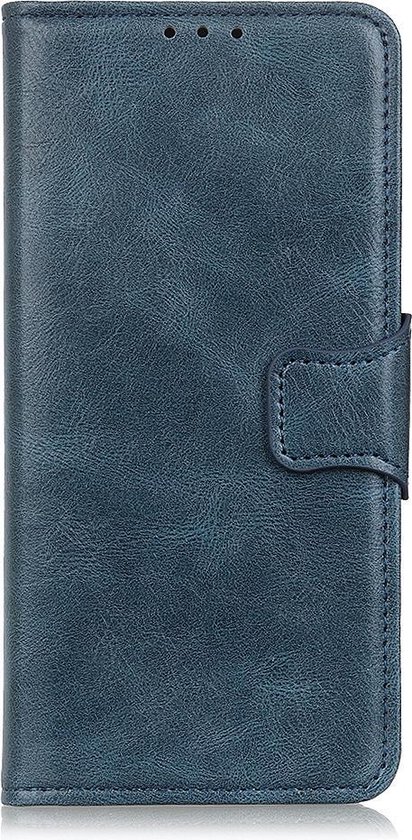Étui pour téléphone - Étui portefeuille - Étui portefeuille - Étui de type livre pour Samsung Galaxy A21s - Blauw