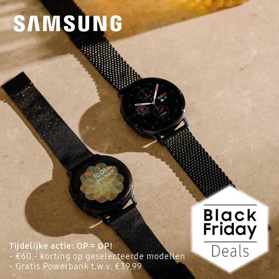 Samsung Galaxy Watch Special Edition gratis powerbank Schakelband