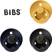 BIBS Fopspeen - Maat 2 (6-18 maanden) - 3 stuks - Honey Bee, Dark Denim, Black