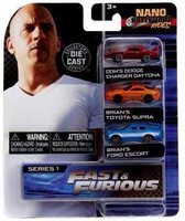 Fast & Furious Nano Hollywood rides 3-pack, Jada Toys