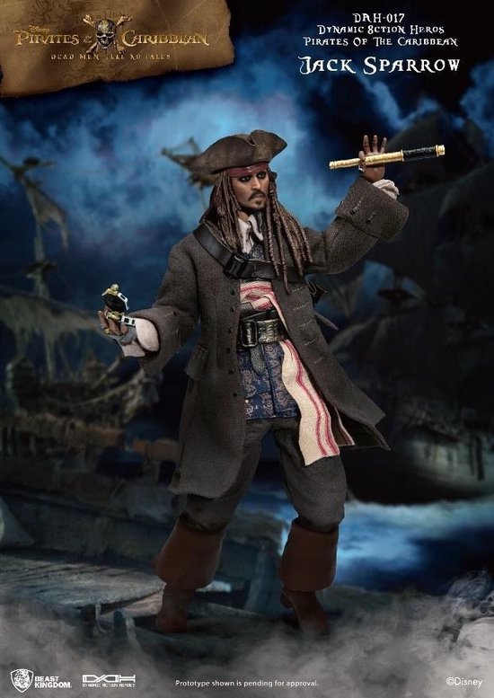 Disney: Pirates des Caraïbes - Captain Jack Sparrow figurine à l'échelle 1:  9 | bol.com