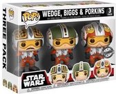 Pop Pack 3 Figures Star Wars Pilots Wedge Biggs & Porkins Exclusive