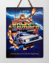 Back To The Future Wood Poster Bttf2 /movies And Tv-shows