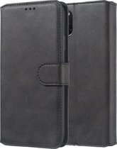 Apple iPhone 11 Leren Bookcase - Zwart - Portemonnee Hoesje - Pasjeshouder