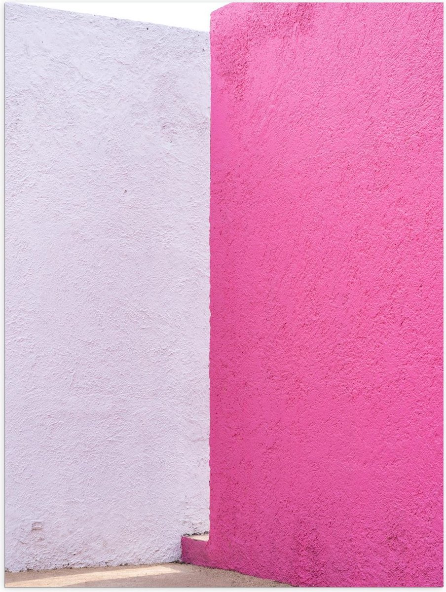 Poster – Roze Muren - 30x40cm Foto op Posterpapier