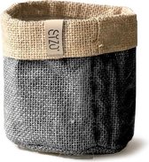 Sizo bag jute antraciet Ø 20 cm