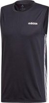 adidas D2M Sleeveless Shirt Heren - Zwart - maat XS