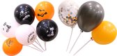 60 stuks Halloween Ballonnen  set  MagieQ zwart/oranje/papieren confetti Feest|Party|Decoratie|versiering