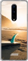 OnePlus 8 Pro Hoesje Transparant TPU Case - Sunset Surf #ffffff