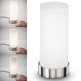 B.K.Licht - Tafellamp - glas - bedlamp - slaapkamer lamp - dimbaar -  aanraaksensor - excl. E14