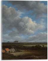 Acrylglas - Oude meesters - Gezicht op Haarlem, Jacob Isaacksz van Ruisdael - 30x40cm Foto op Acrylglas (Wanddecoratie op Acrylglas)