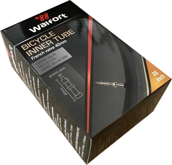 3 x Binnenband 26 inch / 26" voor de Fiets / Frans Ventiel / Racefiets / Mountainbike / Fietsbinnenband / 40 mm / Band 40 / 47 - 599 Wiel / 26 * 1.5 - 1.75 / 26 " — afbeelding 4