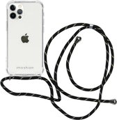 iMoshion Backcover met koord iPhone 12, iPhone 12 Pro hoesje - Zwart / Goud
