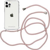 iMoshion Backcover met koord iPhone 12, iPhone 12 Pro hoesje - Rosé Goud