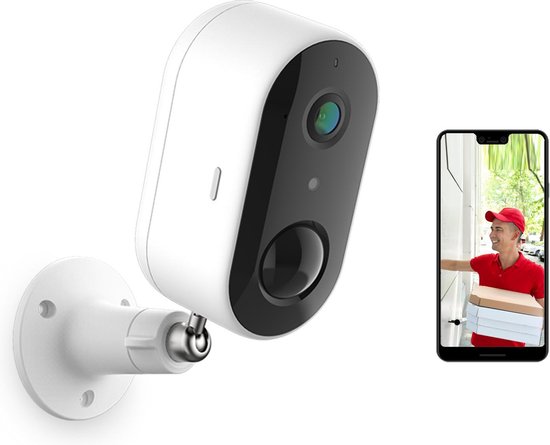Arenti GO1 Outdoor Beveiligingscamera - Wifi - Wit - 1080P Full HD - Incl. opslag met SD-Kaart (32 GB) - Optionele Cloudopslag - Werkt met Amazon Alexa en Google Assistant van Arenti — afbeelding 3
