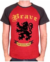 Harry Potter - Brave Gryffindor Crest Red/Anthracite T-Shirt - L