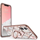 Supcase Cosmo PC en TPU marmer hoesje voor iPhone 12 mini - roze