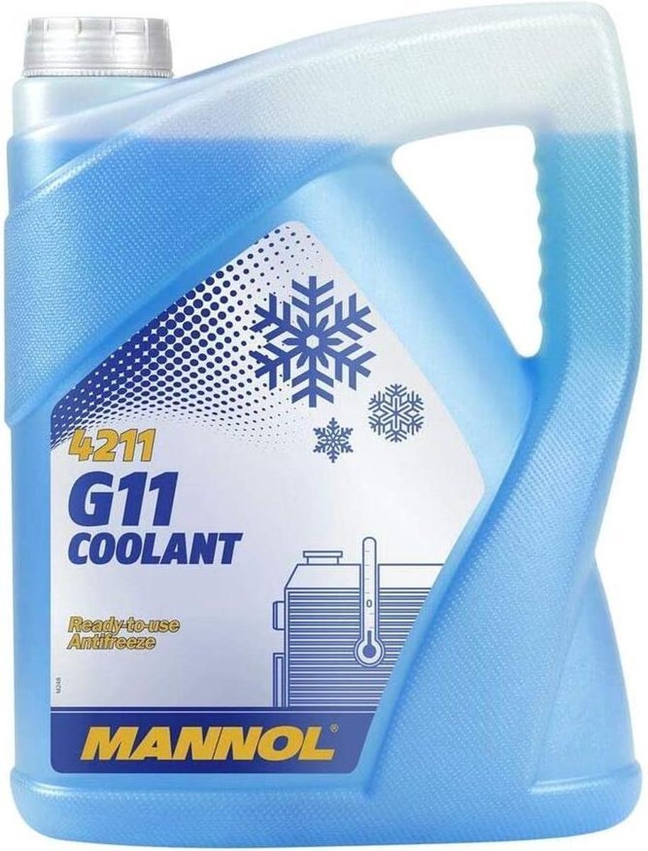 Mannol G11 | Koelvloeistof -30 °C | Blauw | Ready to use | 5 Liter
