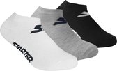 Starter - 3-Pack Sneaker Socks - Enkelsokken - 35 - 38 - Zwart/Wit/Grijs