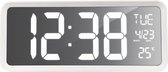 Wandklok / Tafelklok grote duidelijke cijfers - Datum & Dag aanduiding - Temperatuur - Technoline WS 8130