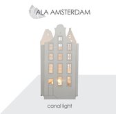 waxinelichthouder ALA AMSTERDAM canal light grachtenhuis